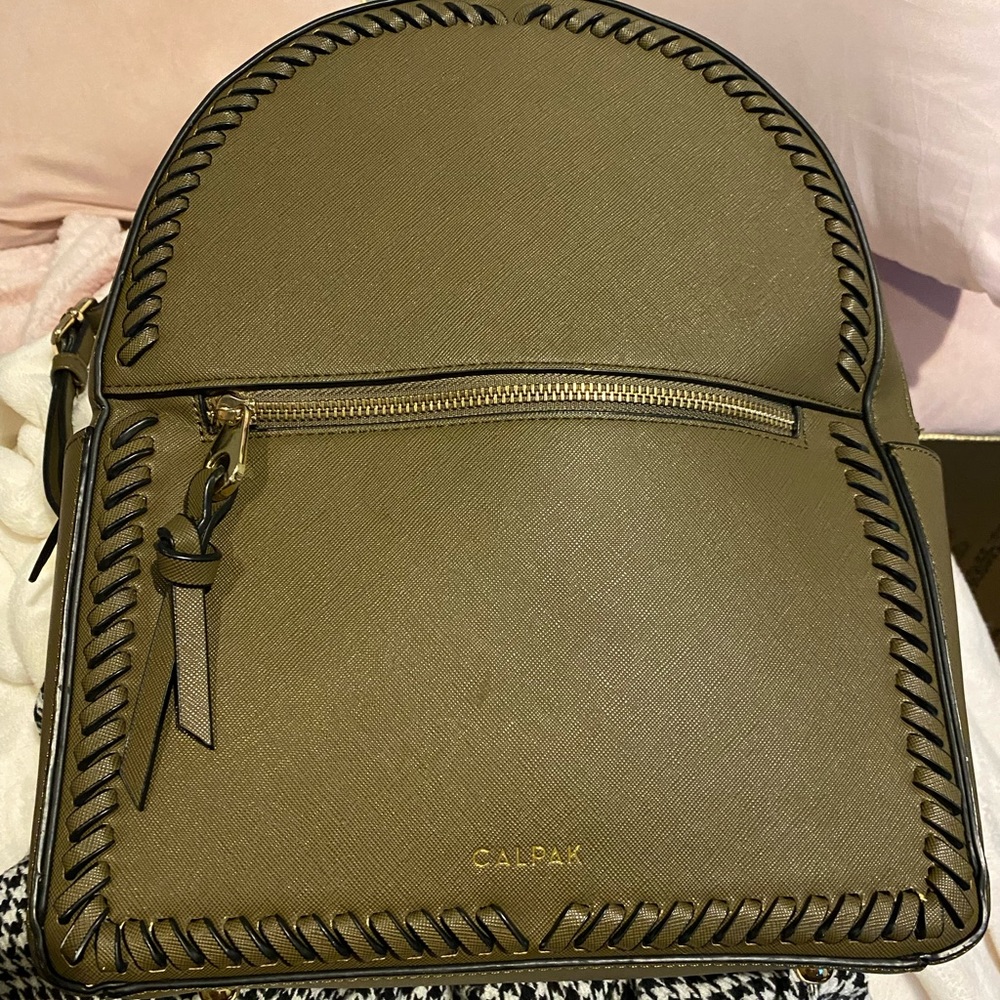 Leather backpack